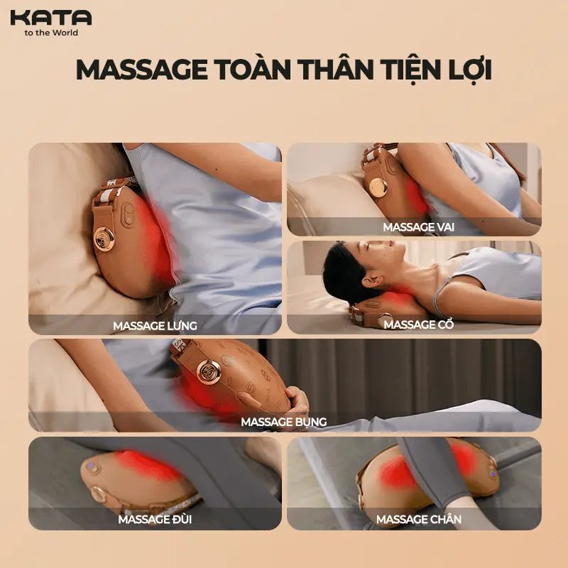 Máy massage lưng SKG T1-2 sử dụng toàn thân tiện lợi