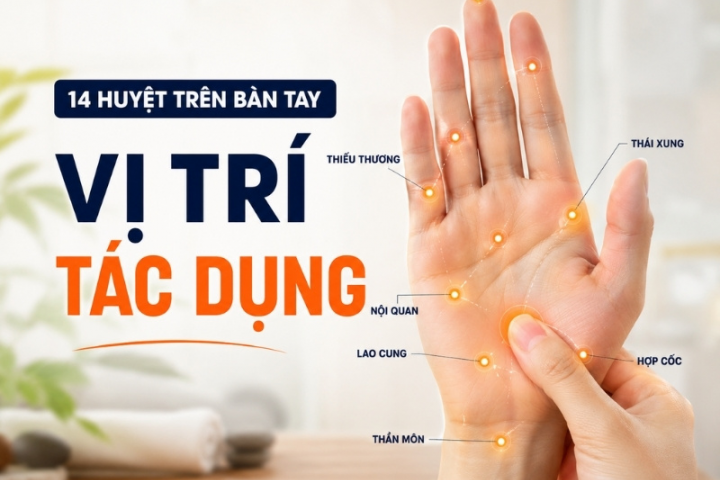 14 huyệt trên bàn tay: vị trí, tác dụng, cách bấm huyệt