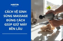 Cách vệ sinh súng massage cầm tay đúng cách tại nhà