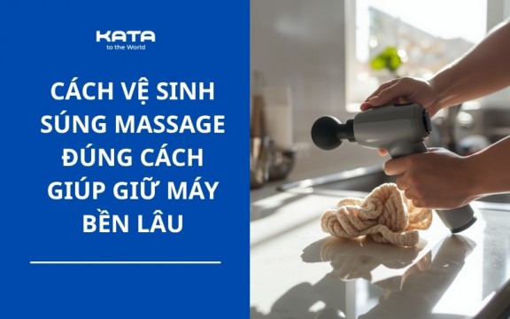 Cách vệ sinh súng massage cầm tay đúng cách tại nhà