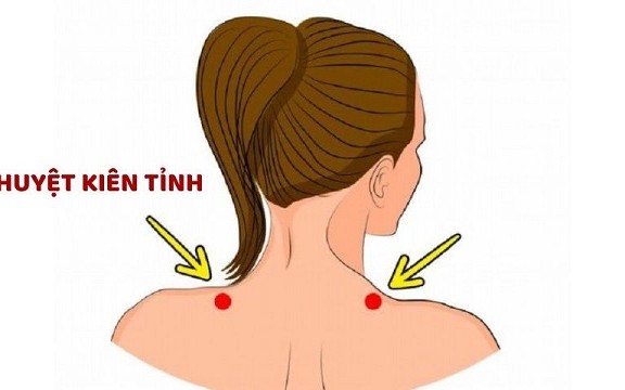 Huyệt Kiên Tỉnh: Điểm day bấm giúp thư giãn cổ vai gáy hiệu quả