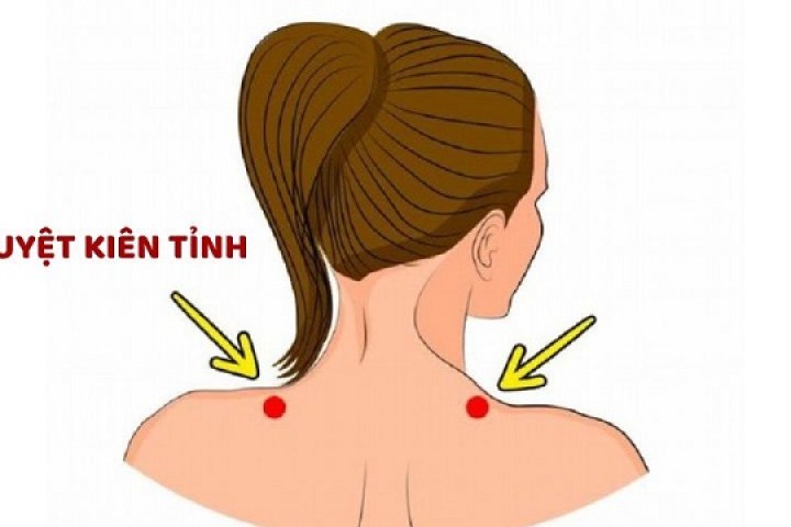 Huyệt Kiên Tỉnh: Điểm day bấm giúp thư giãn cổ vai gáy hiệu quả
