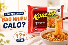1 gói mì Koreno bao nhiêu calo? Ăn có béo không?