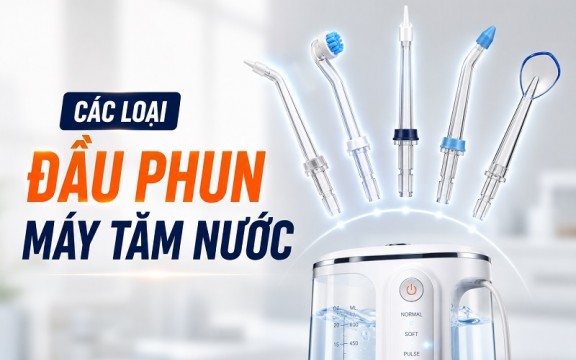 Đầu Phun Máy Tăm Nước Có Những Loại Nào? Cách Chọn Đầu Phun Phù Hợp