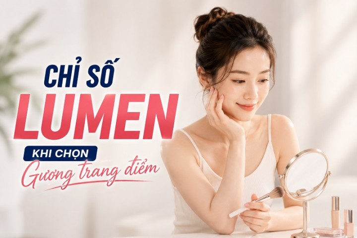 Lumen là gì? Vì sao chỉ số lumen quan trọng khi chọn gương trang điểm?