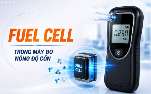 Cảm biến Fuel Cell là gì? Vai trò của Fuel Cell trong máy đo nồng độ cồn