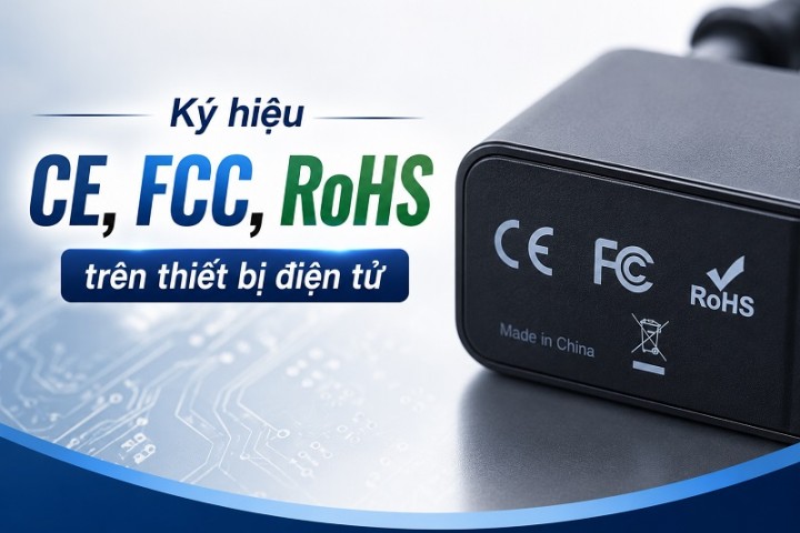 Ký hiệu CE, FCC, RoHS trên thiết bị điện tử có ý nghĩa gì? 