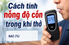 Cách tính nồng độ cồn trong khí thở