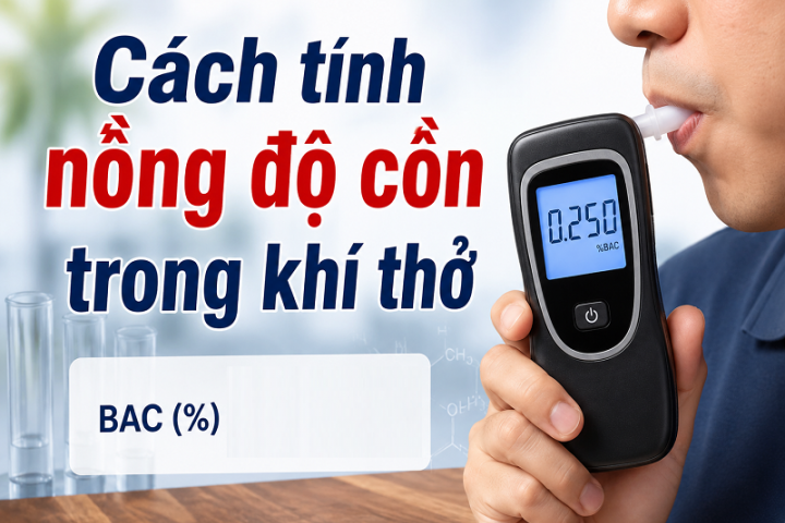 Cách tính nồng độ cồn trong khí thở