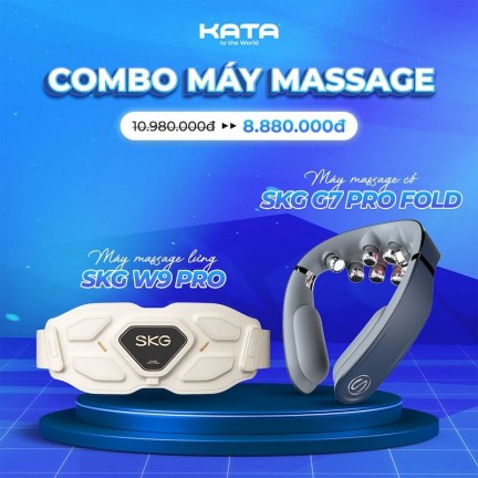 Combo máy massage SKG W9 Pro + G7 Pro Fold