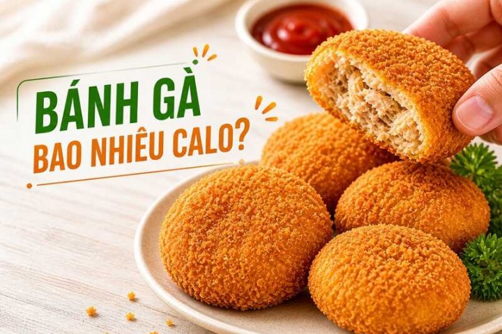 Bánh gà bao nhiêu calo? Ăn bánh gà có béo không?