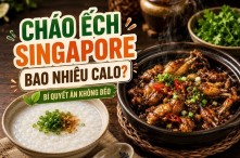 Cháo ếch singapore bao nhiêu calo? Bí quyết ăn không béo 