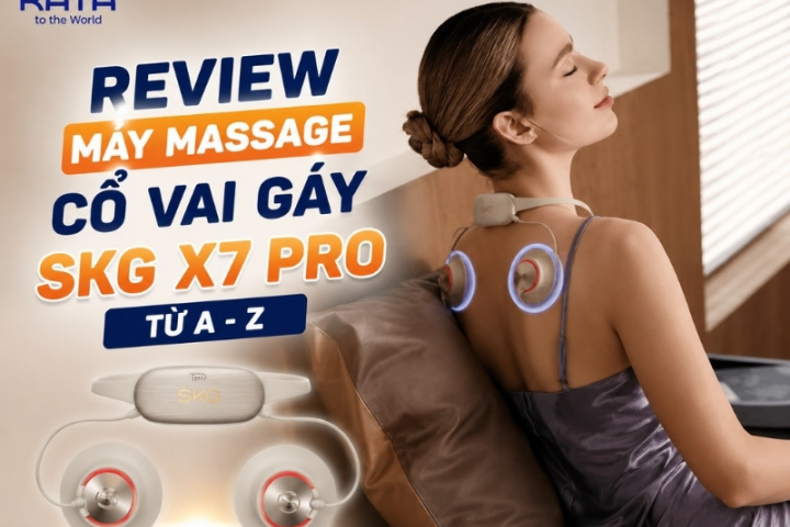 Review máy massage cổ vai gáy Skg X7 Pro từ A-Z 