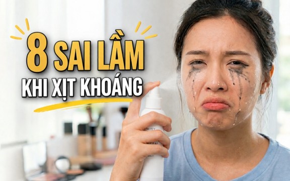 8 sai lầm khi dùng xịt khoáng không phải ai cũng biết