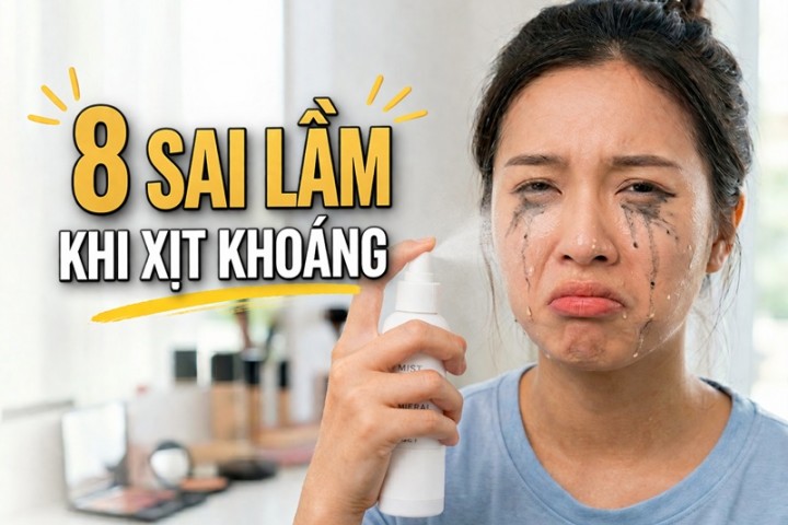 8 sai lầm khi dùng xịt khoáng không phải ai cũng biết