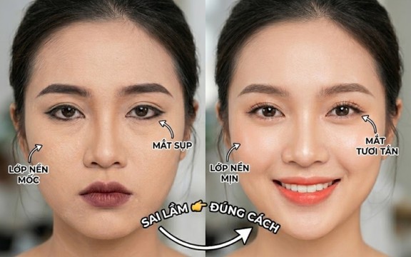 8 sai lầm khi makeup khiến bạn trông "già chát" và cách khắc phục