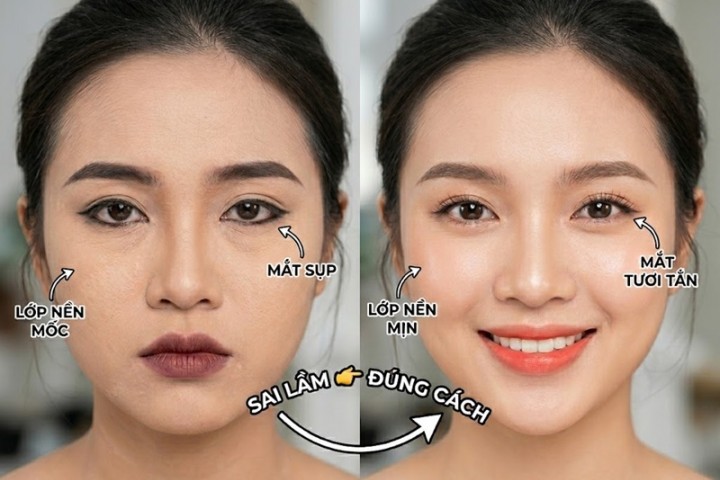 8 sai lầm khi makeup khiến bạn trông "già chát" và cách khắc phục