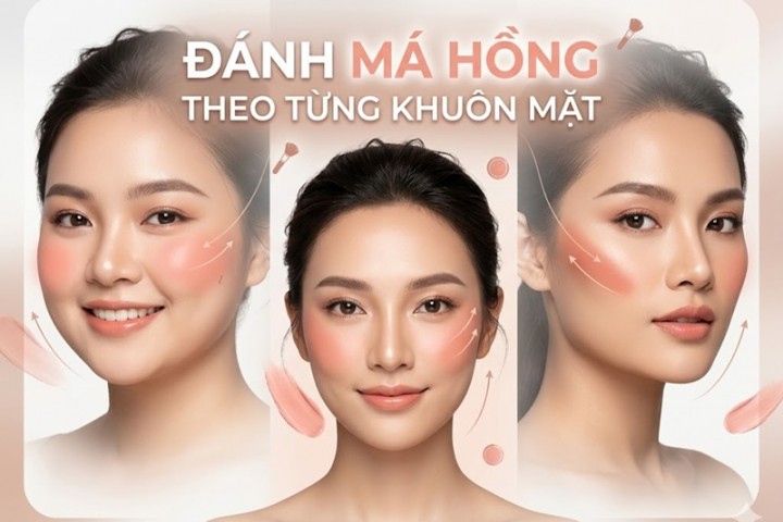 Cách đánh má hồng cho từng khuôn mặt chuẩn makeup artist
