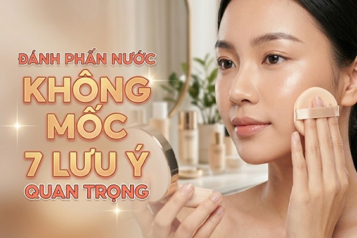 7 lưu ý quan trọng để đánh phấn nước không bị mốc mặt