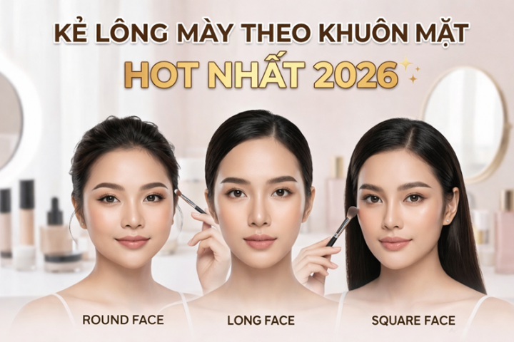 Cách kẻ lông mày theo khuôn mặt hot nhất năm 2026 