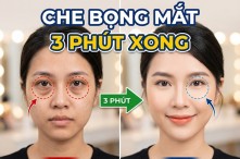 Cách trang điểm che bọng mắt thần thánh chỉ trong 3 phút
