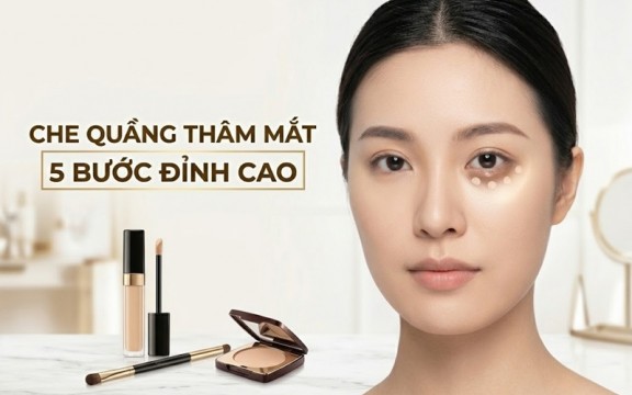 Đỉnh cao cách trang điểm che quầng thâm mắt với 5 bước