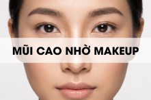 Mũi tẹt hóa dọc dừa nhờ cách trang điểm để mũi cao hơn.