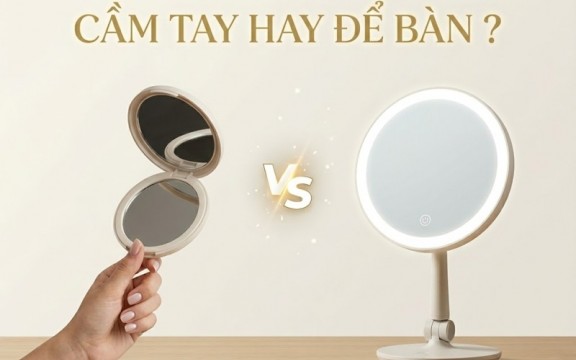 Gương LED cầm tay với gương LED để bàn: Lựa chọn nào đáng tiền hơn?