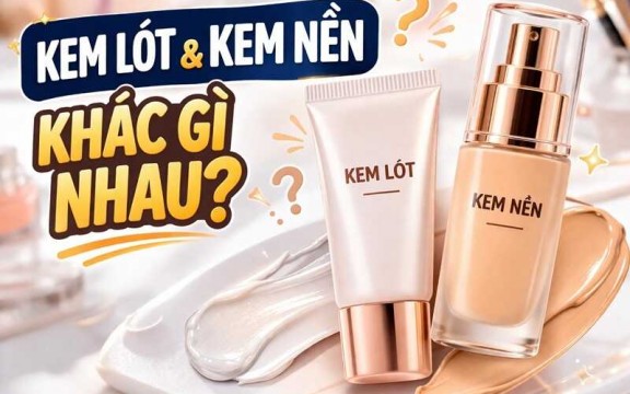 Kem lót và kem nền khác nhau thế nào? 