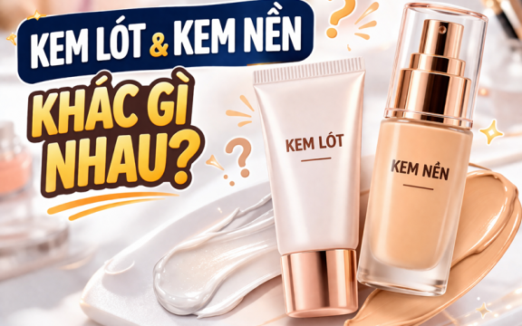 Kem lót và kem nền khác nhau thế nào? 