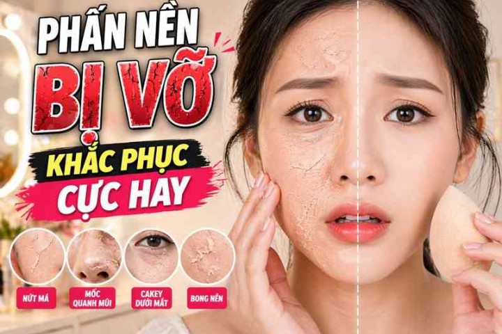 Khắc phục phấn trang điểm bị vỡ bằng mẹo cực hay ít người biết