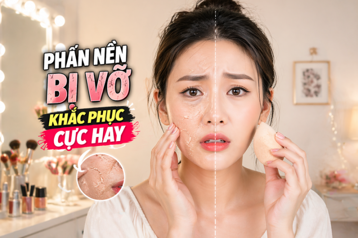 Khắc phục phấn trang điểm bị vỡ bằng mẹo cực hay ít người biết