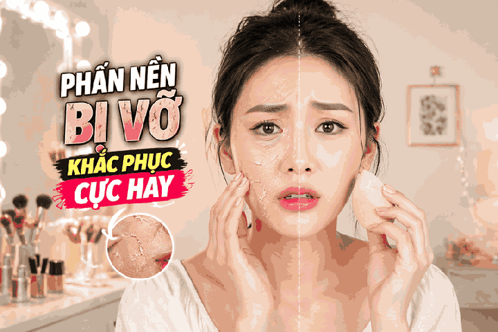 Khắc phục phấn trang điểm bị vỡ bằng mẹo cực hay ít người biết