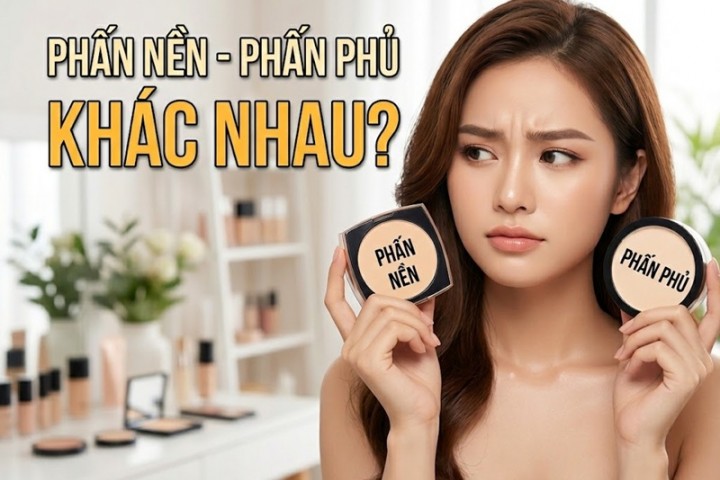 Phấn nền và phấn phủ có khác nhau không: Cách phân biệt dễ hiểu nhất