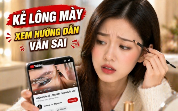 Sai lầm khi xem hướng dẫn cách kẻ lông mày đẹp mà ai cũng mắc