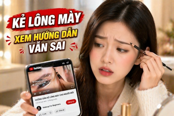 Sai lầm khi xem hướng dẫn cách kẻ lông mày đẹp mà ai cũng mắc