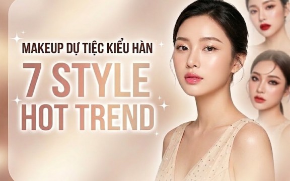 7 kiểu trang điểm dự tiệc kiểu Hàn Quốc hot trend hiện nay