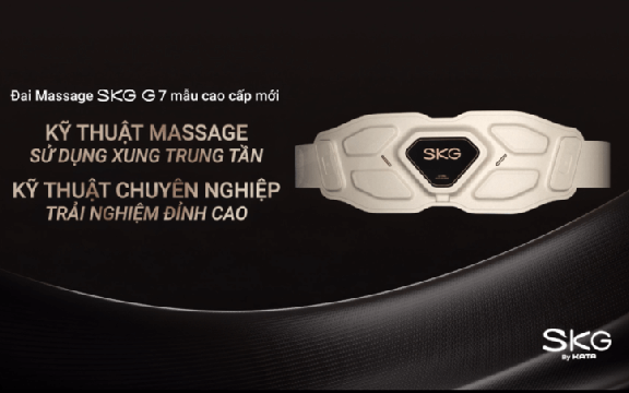 Chiêm ngưỡng “siêu phẩm” máy massage lưng SKG Galaxy G7 PRO