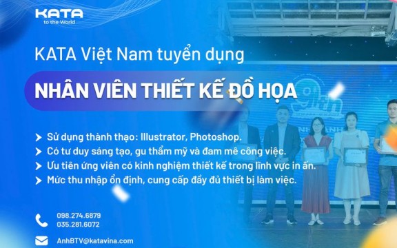 [KATA VIỆT NAM] TUYỂN DỤNG NHÂN VIÊN THIẾT KẾ ĐỒ HỌA (GRAPHIC DESIGNER)