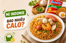 1 gói mì indomie bao nhiêu calo? Ăn mì Indomie có béo không?