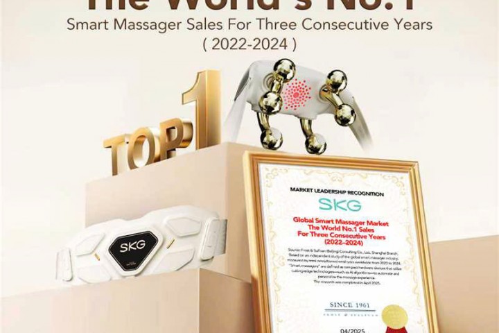 Máy Massage SKG Đạt Chứng Nhận Máy Massage Số 1 Thế Giới 