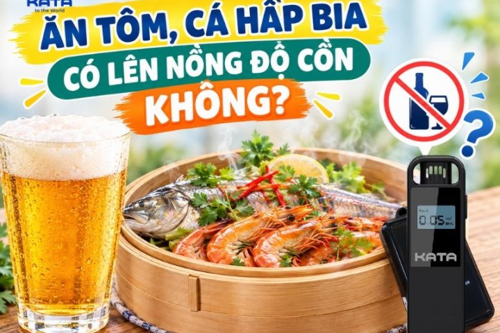Ăn tôm, cá hấp bia có lên nồng độ cồn không?