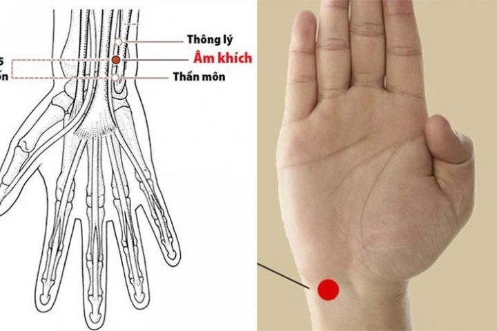 Vị trí các huyệt ở cổ tay và cánh tay quan trọng trên cơ thể