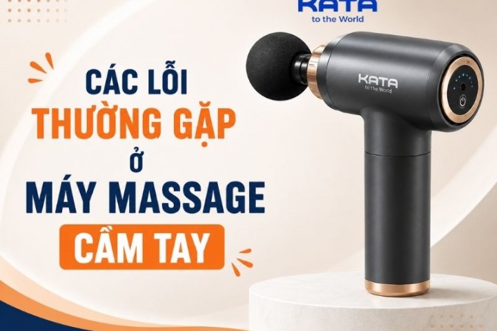 6 lỗi thường gặp ở máy massage cầm tay và cách khắc phục hiệu quả