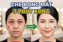 Cách trang điểm che bọng mắt thần thánh chỉ trong 3 phút