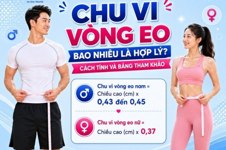 Chu vi vòng eo bao nhiêu là hợp lý? Cách tính và bảng tham khảo