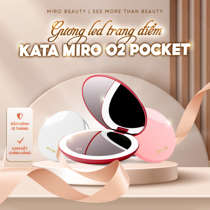 Gương Led Trang Điểm Cầm Tay KATA Miro O2 Pocket