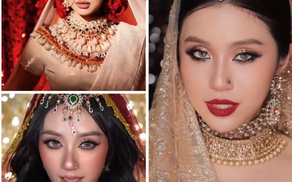 3+ Mẫu makeup cô dâu Ấn Độ đẹp cho các nàng