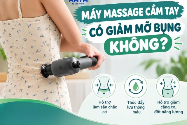 Máy massage cầm tay có giảm mỡ bụng không?