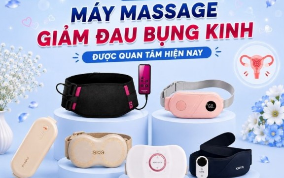 Review 6 máy massage giảm đau bụng kinh được quan tâm hiện nay